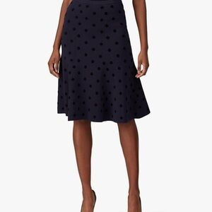 Navy Polka Dot Skirt